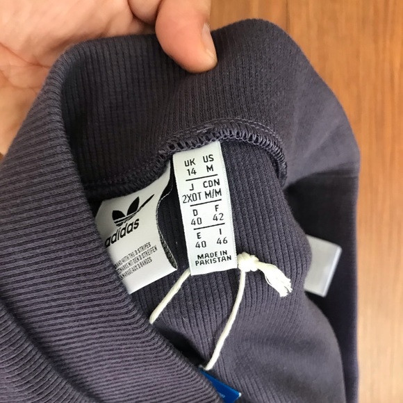 ADIDAS Originals RYV Bodycon Ribbed Mini Skirt Medium NWT - Picture 5 of 8